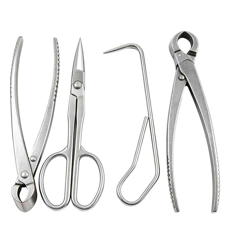 Root Hook Tool - Narzędzia do Bonsai ABAE, 4-częściowy zestaw